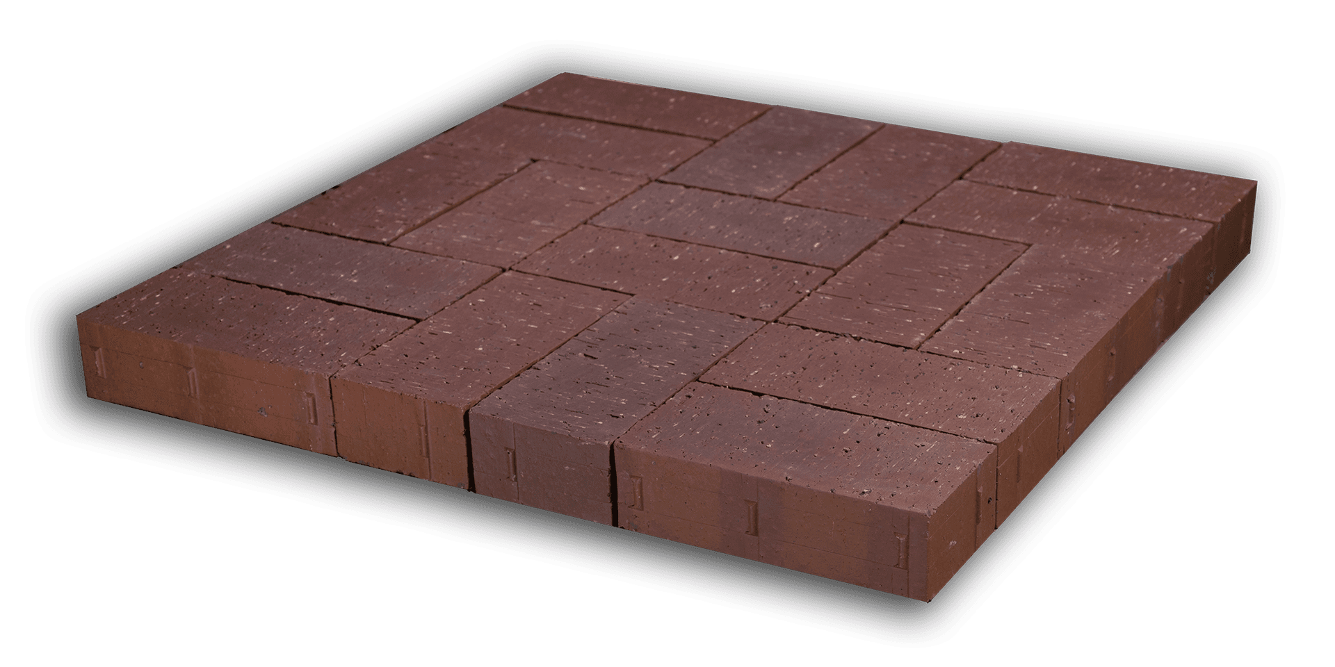 Burgundy Blend colored brick, in the colorGroup Red Brick, Burgundy Brick. The product is clay brick.