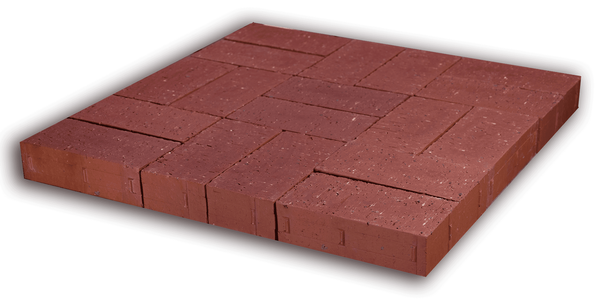 Red Blend colored brick, in the colorGroup Red Brick, Burgundy Brick. The product is clay brick.