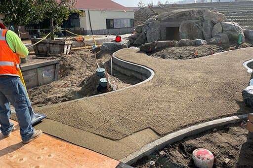 Use a hand compactor to compact edges.