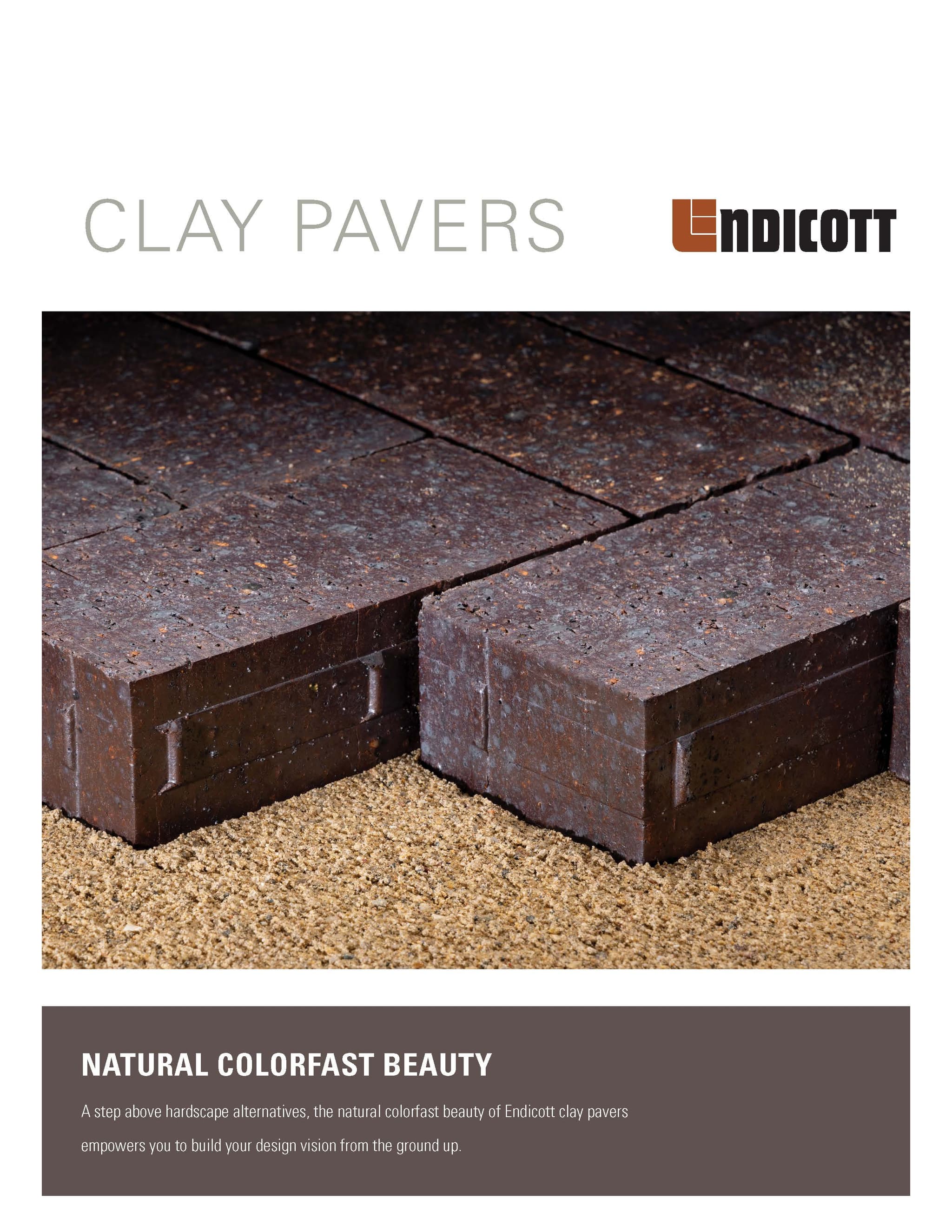 Cover image of the Clay Pavers Brochure