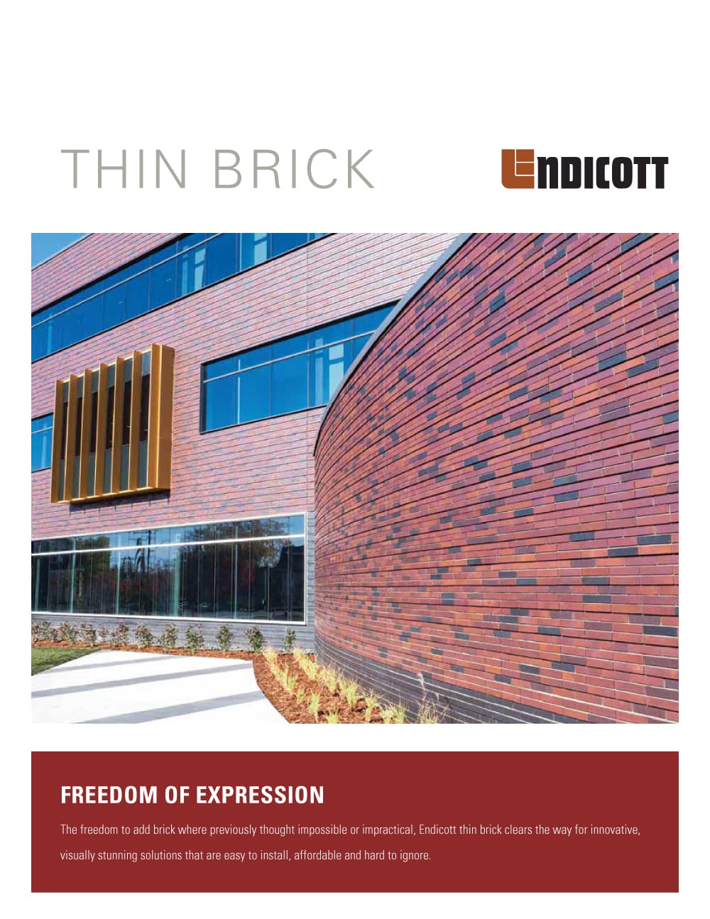 Cover image of the Thin Brick Brocure