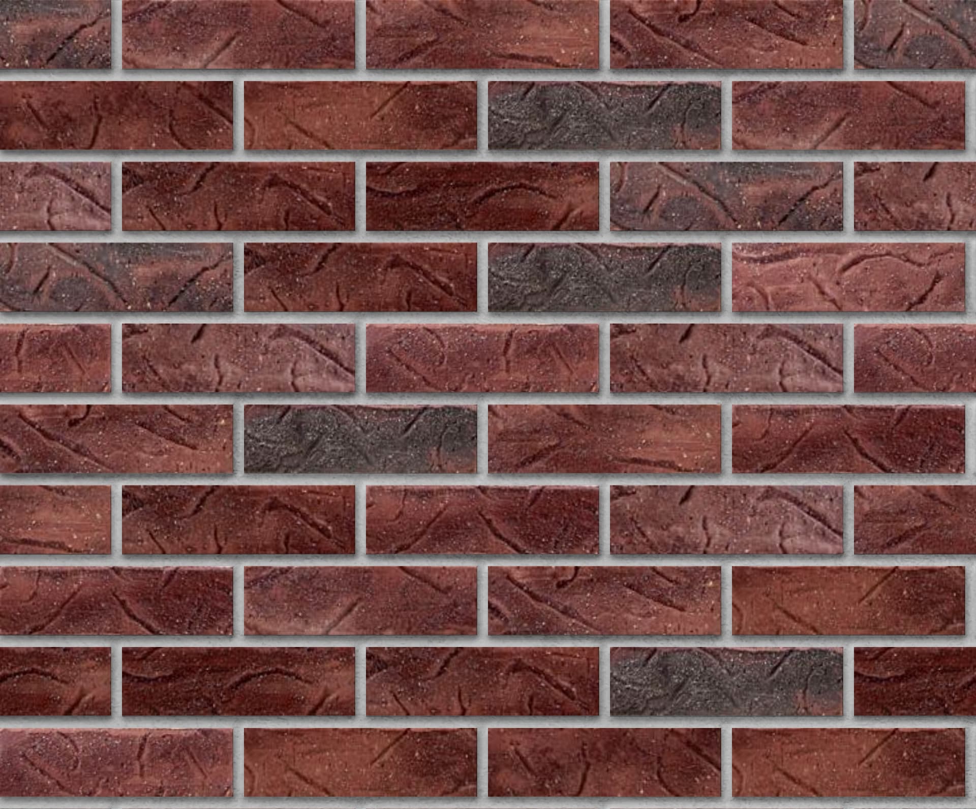 Gray Heritage colored brick, in the colorGroup Tan Brick, Brown Brick, Orange Brick. The product is clay brick.