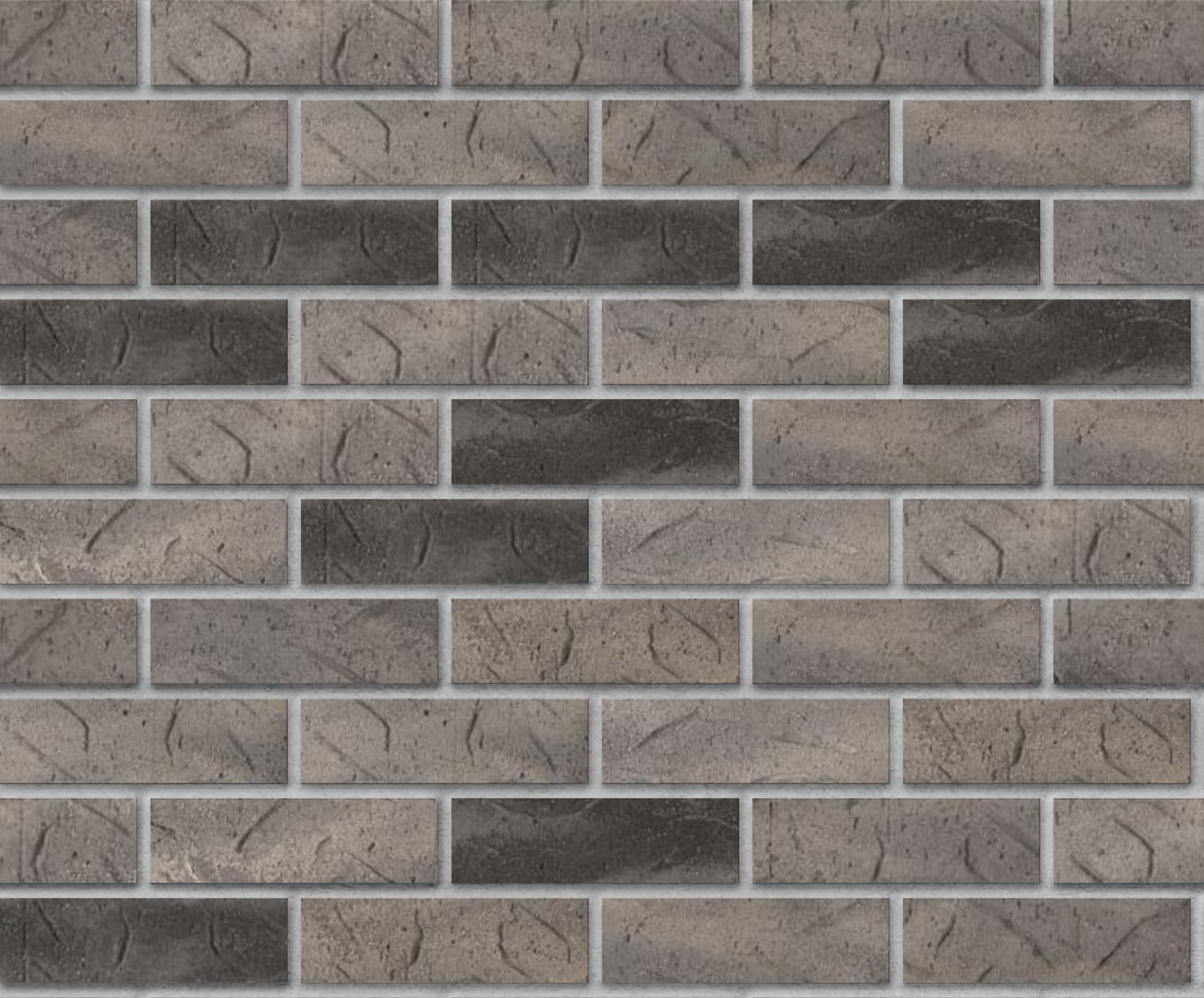 Gray Heritage colored brick, in the colorGroup Tan Brick, Brown Brick, Orange Brick. The product is clay brick.