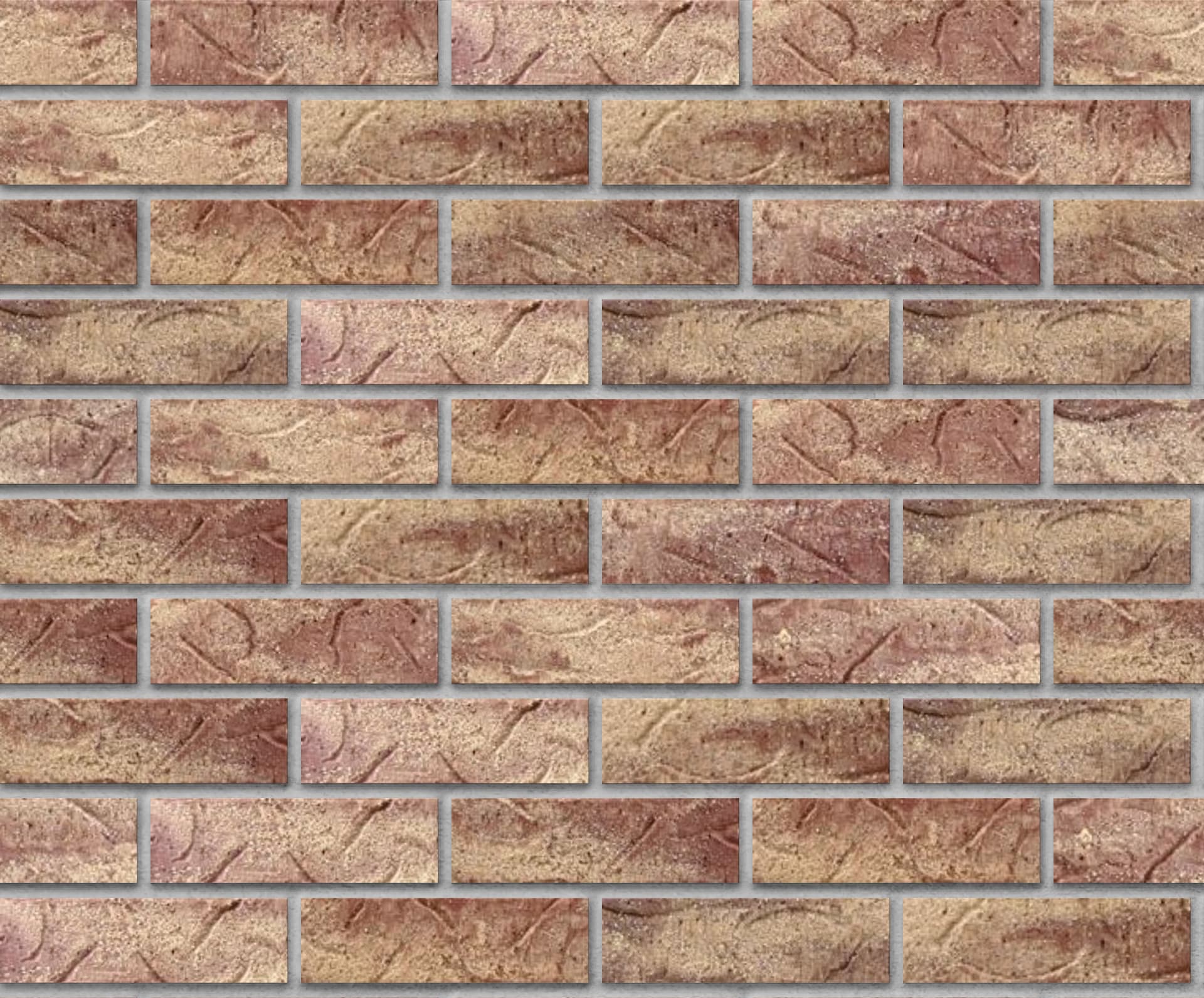 Gray Heritage colored brick, in the colorGroup Tan Brick, Brown Brick, Orange Brick. The product is clay brick.